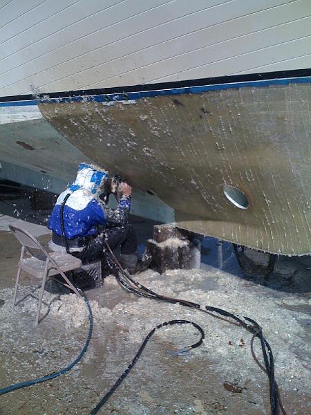 photo1.jpg - Peeling the hull outside